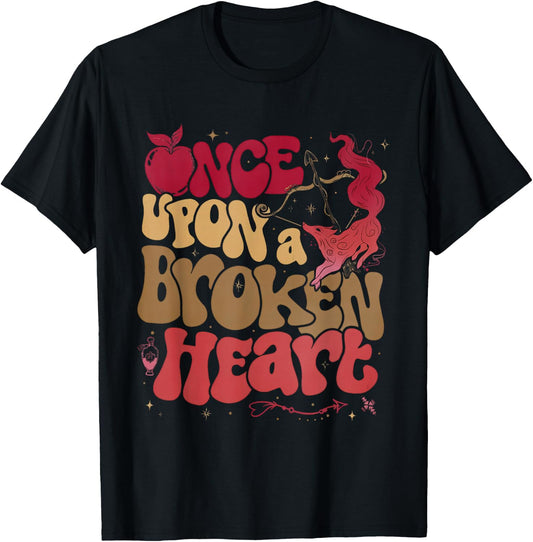 Once Upon A Broken Heart Romance The Archer And The Fox T-Shirt - T-Shirt | Black