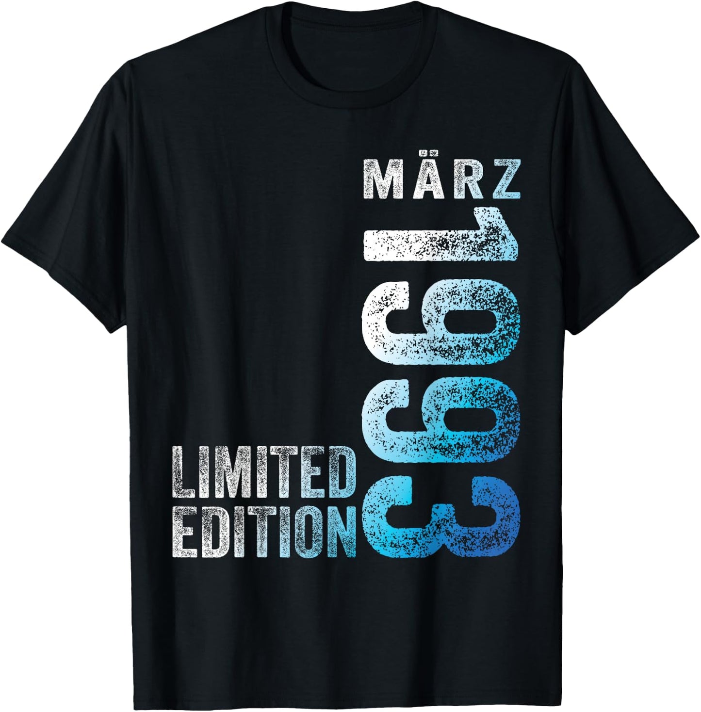 30th Birthday Man 30 Years Limited Edition March 1993 , black T-Shirt - T-Shirt | Black