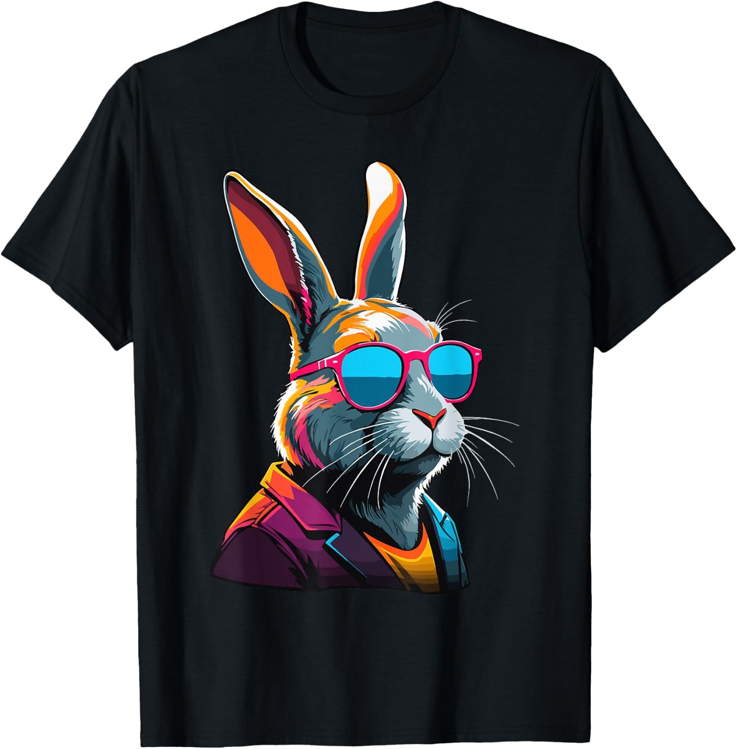 Ostern Hase Osterhase Streetwear für den Coolen Vater T-Shirt - T-Shirt | Black