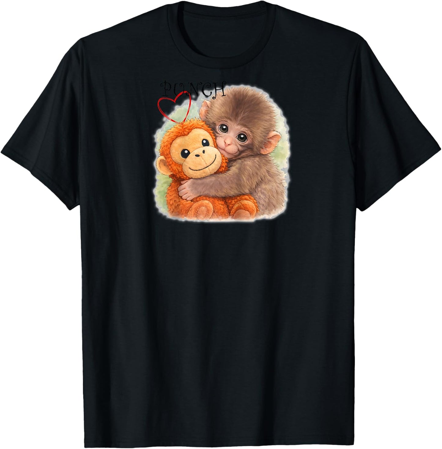 Punch Monkey Raglan Baseball T-Shirt - T-Shirt | Black