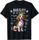 Funny Beagle Anatomy Of A Beagle Dog Owner Cute Pet Lover Women Girls Kids T-Shirt - T-Shirt | Black