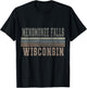 Retro Menomonee Falls Wisconsin T-Shirt - T-Shirt | Black