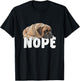 English Mastiff Nope Funny Lazy Pet Dog Cute Men Women Kids T-Shirt - T-Shirt | Black