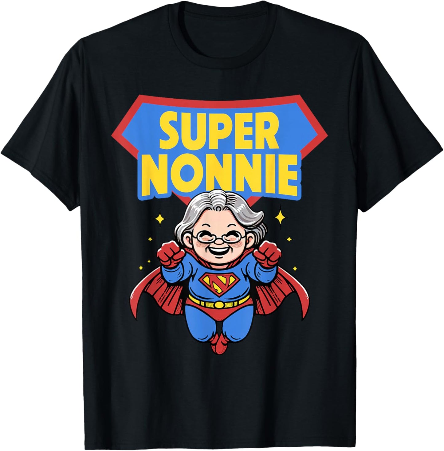 Mother’s Day Best Grandma Ever Nana Mimi Gigi Super A Nonnie T-Shirt - T-Shirt | Black