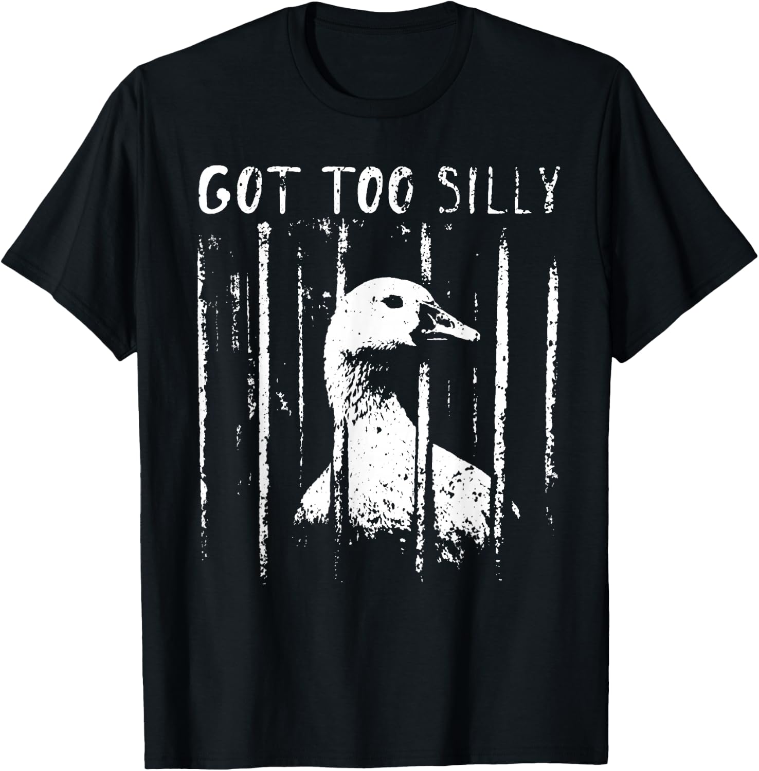 Got Too Silly Goose Jail Funny Bird Quote T-Shirt - T-Shirt | Black