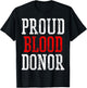 Blood Donor Shirt World Blood Donor Day Donation Gift T-Shirt - T-Shirt | Black
