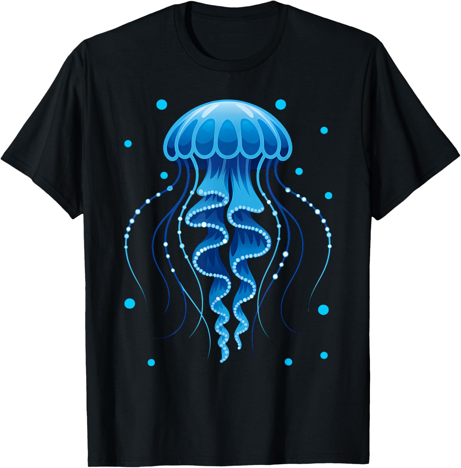 Frutiger Aero Y2K Jellyfish T-Shirt - T-Shirt | Black