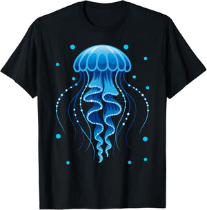 Frutiger Aero Y2K Jellyfish T-Shirt - T-Shirt | Black