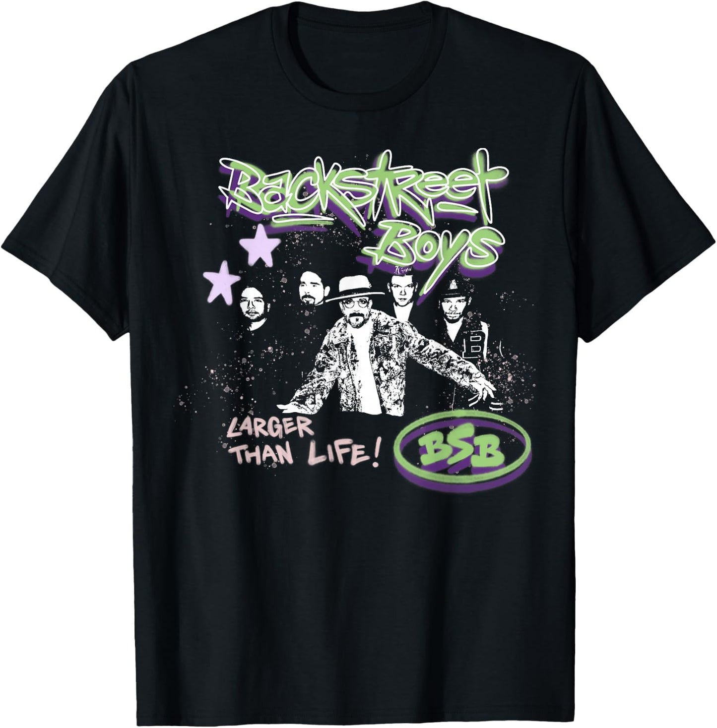 Backstreet Boys Graffiti Photo T-Shirt - T-Shirt | Black