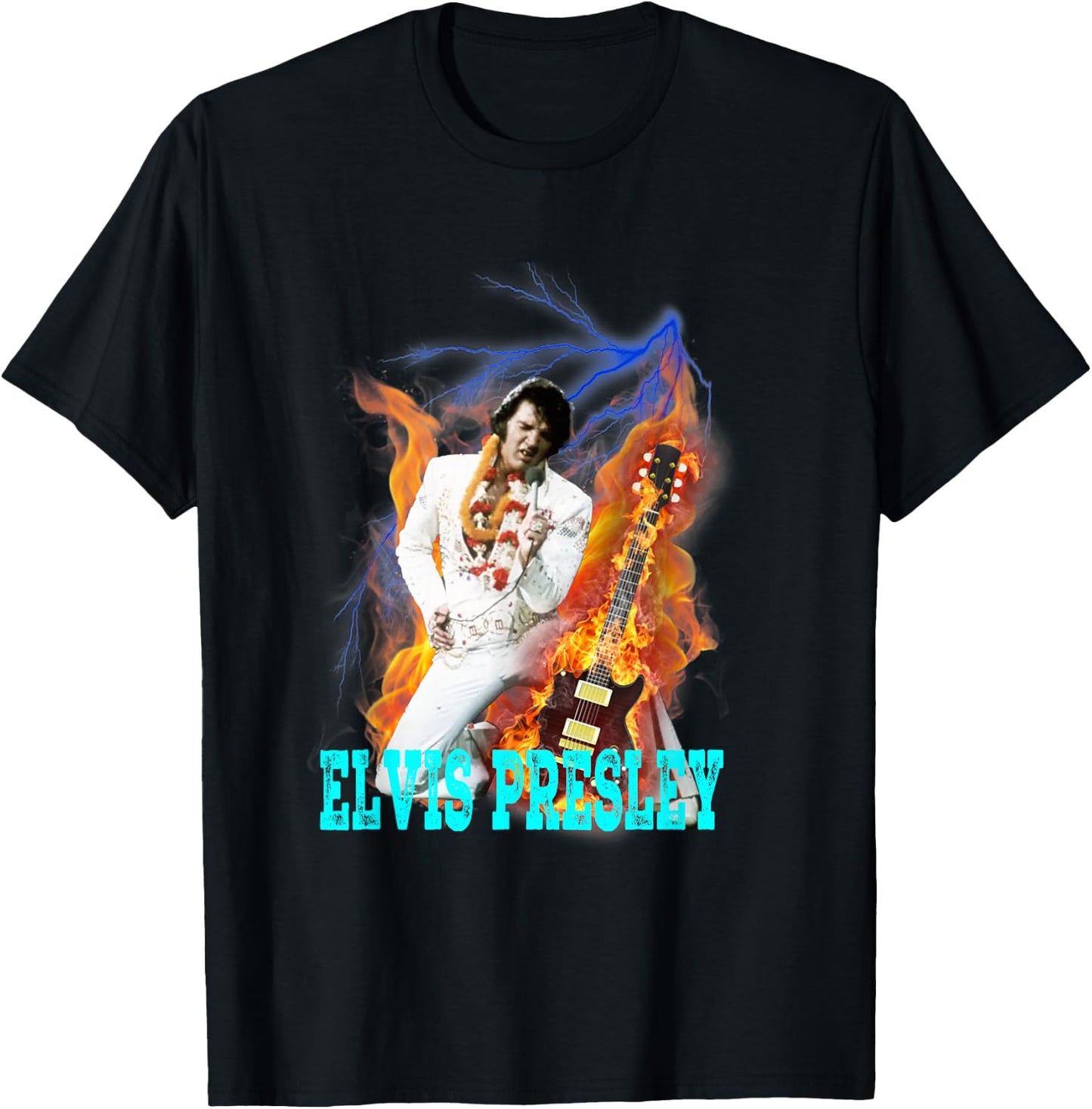 Elvis Presley_004 , black T-Shirt - T-Shirt | Black