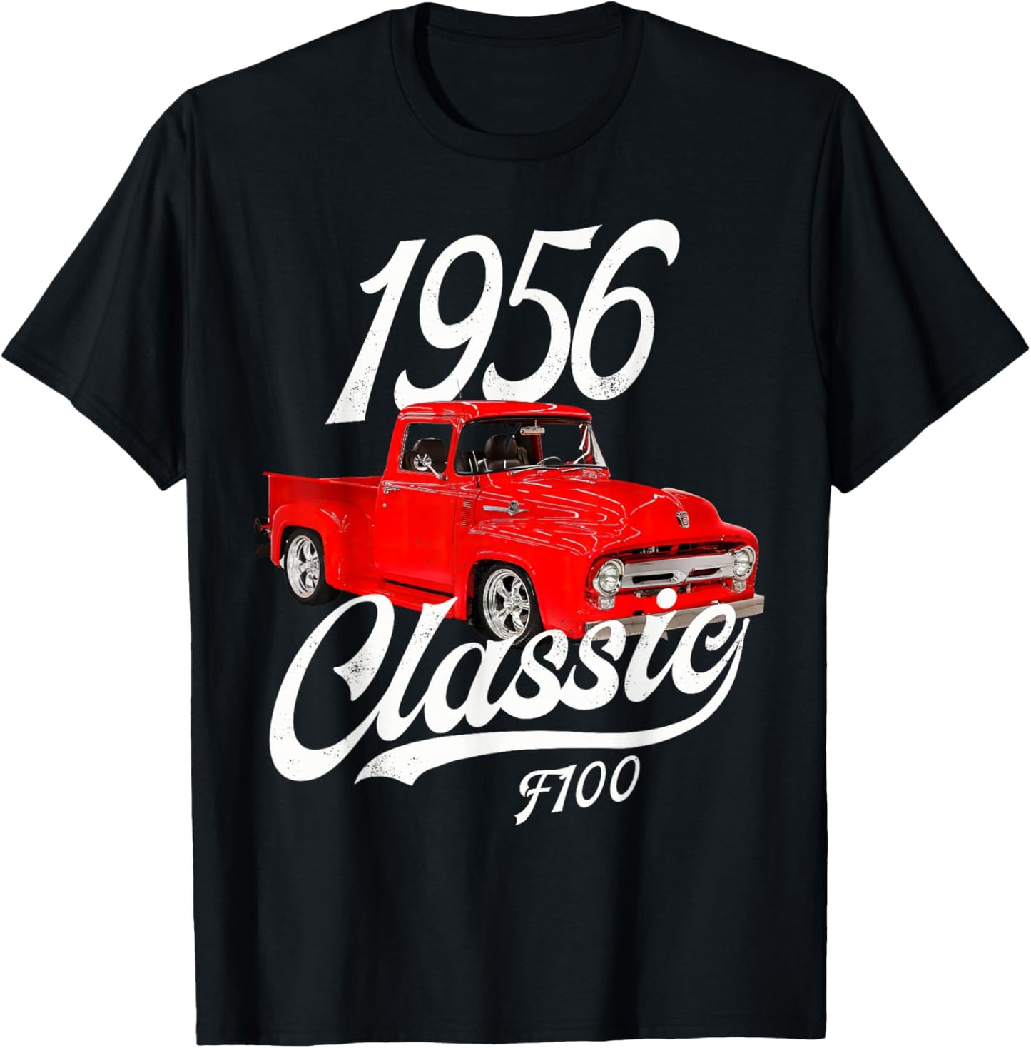 1955 1956 Classic F100 T-Shirt - T-Shirt | Black