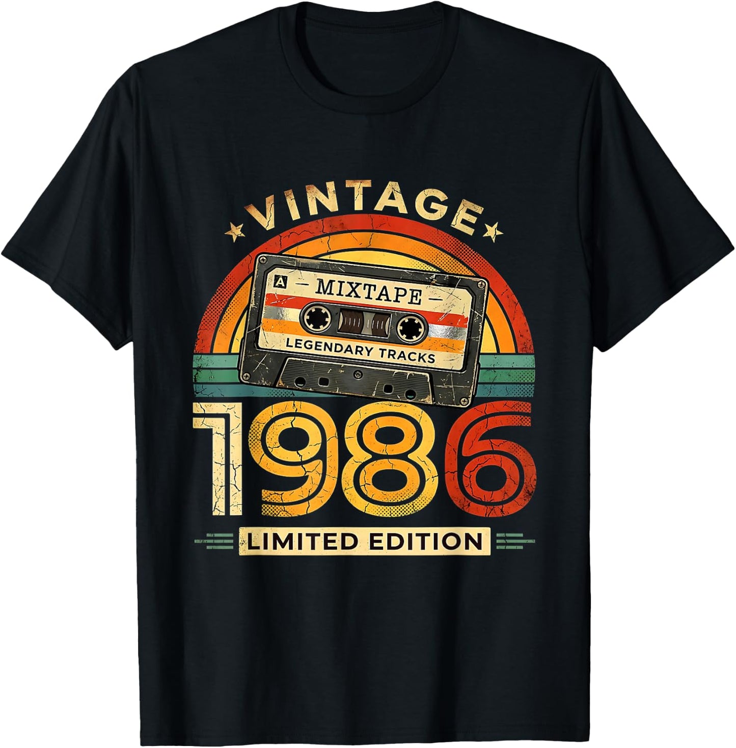 40 Geburtstag Mann Retro Vintage Limited Edition Deko lustig T-Shirt - T-Shirt | Black