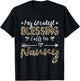 My Greatest Blessing Calls Me Nanny Leopard T-Shirt - T-Shirt | Black