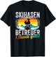 Ski Bunny Caregiver Ski Holiday Ski Instructor Apres Ski Party , black T-Shirt - T-Shirt | Black