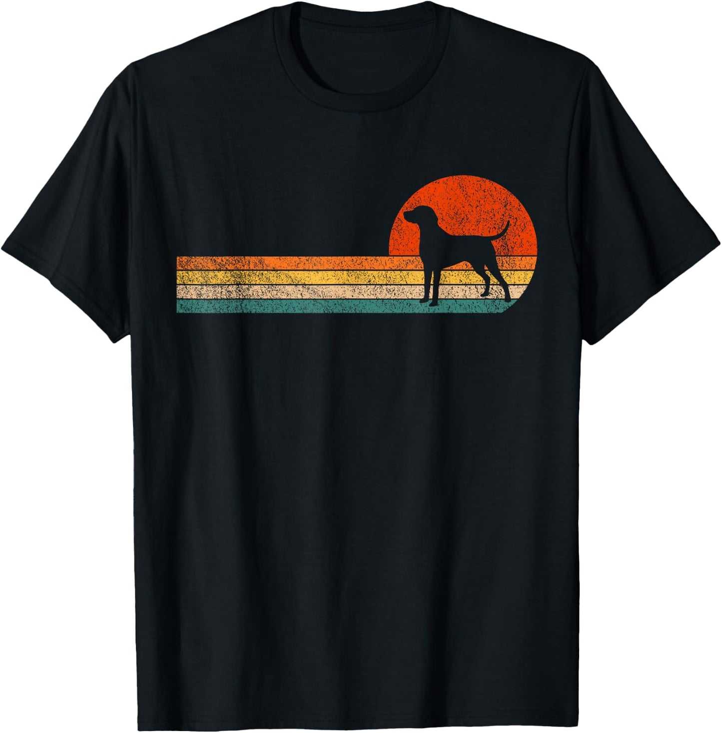 Funny German Shorthaired Pointer Dog Owner Retro Vintage T-Shirt - T-Shirt | Black