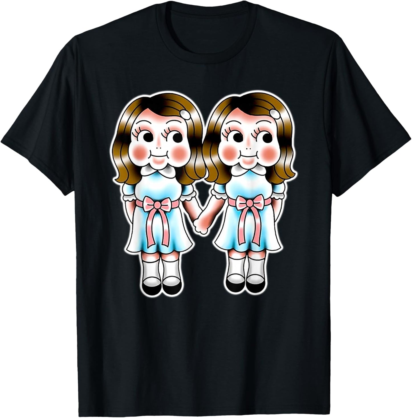 Kewpie Baby Twin Girls Twins T-Shirt - T-Shirt | Black