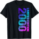 2000 Man Woman 25th Birthday Limited Edition 25 , black T-Shirt - T-Shirt | Black