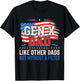 Gen X Dad Like Other Dads But Without A Filter Father’s Day T-Shirt - T-Shirt | Black