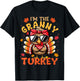 I'm the Granny Turkey Matching 2024 Family Thanksgiving T-Shirt - T-Shirt | Black