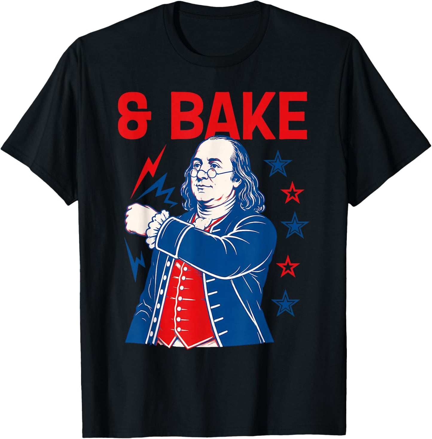 Funny Shake and Bake 4th of July Couple Matching T-Shirt - T-Shirt | Black