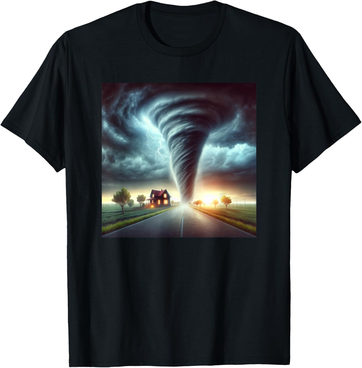 Meteorologist Storm Tornado Hurricane , Black, S T-Shirt - T-Shirt | Black