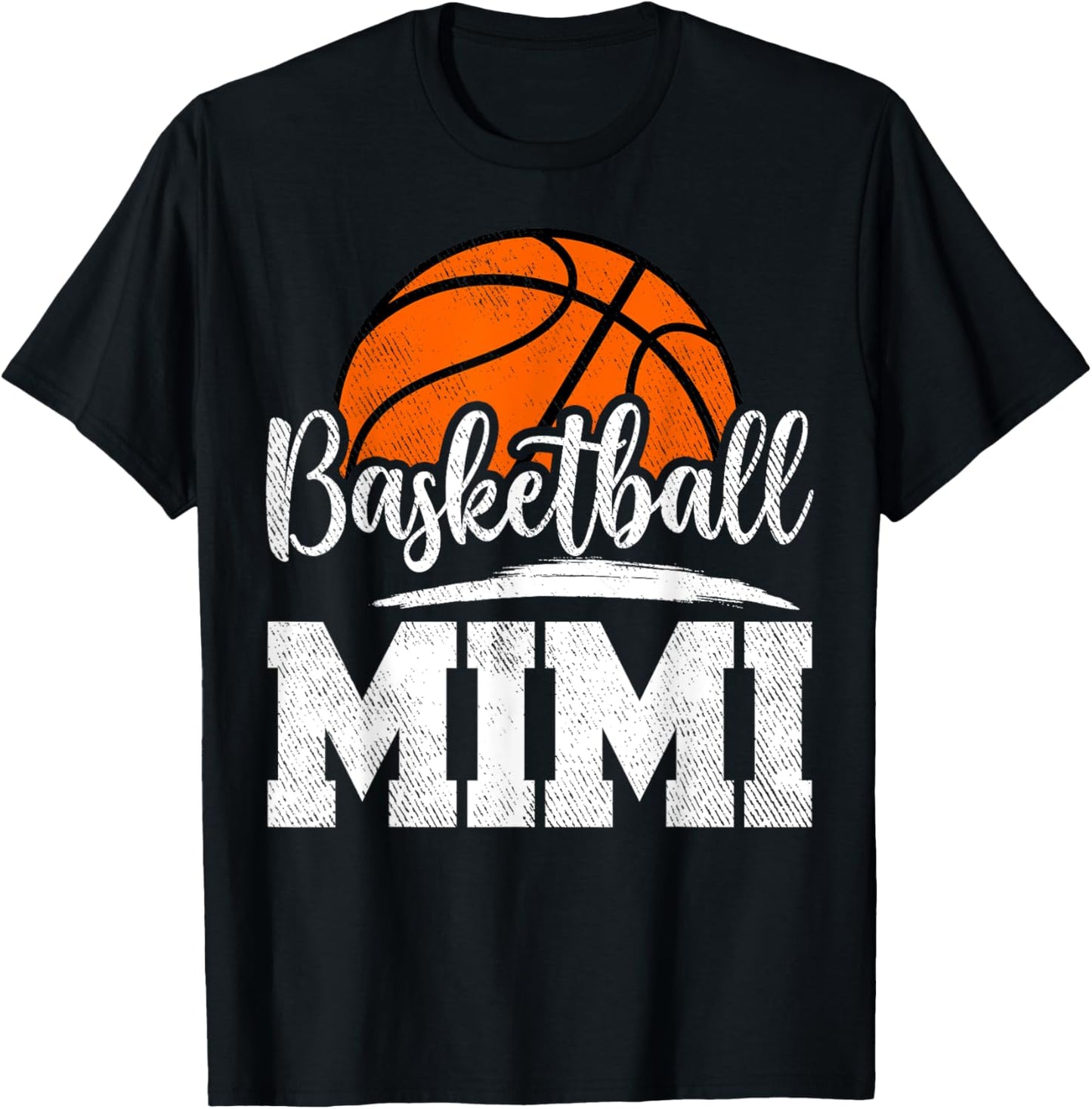 Basketball Mimi Basketball Player Game Day Mother's Day T-Shirt - T-Shirt | Black