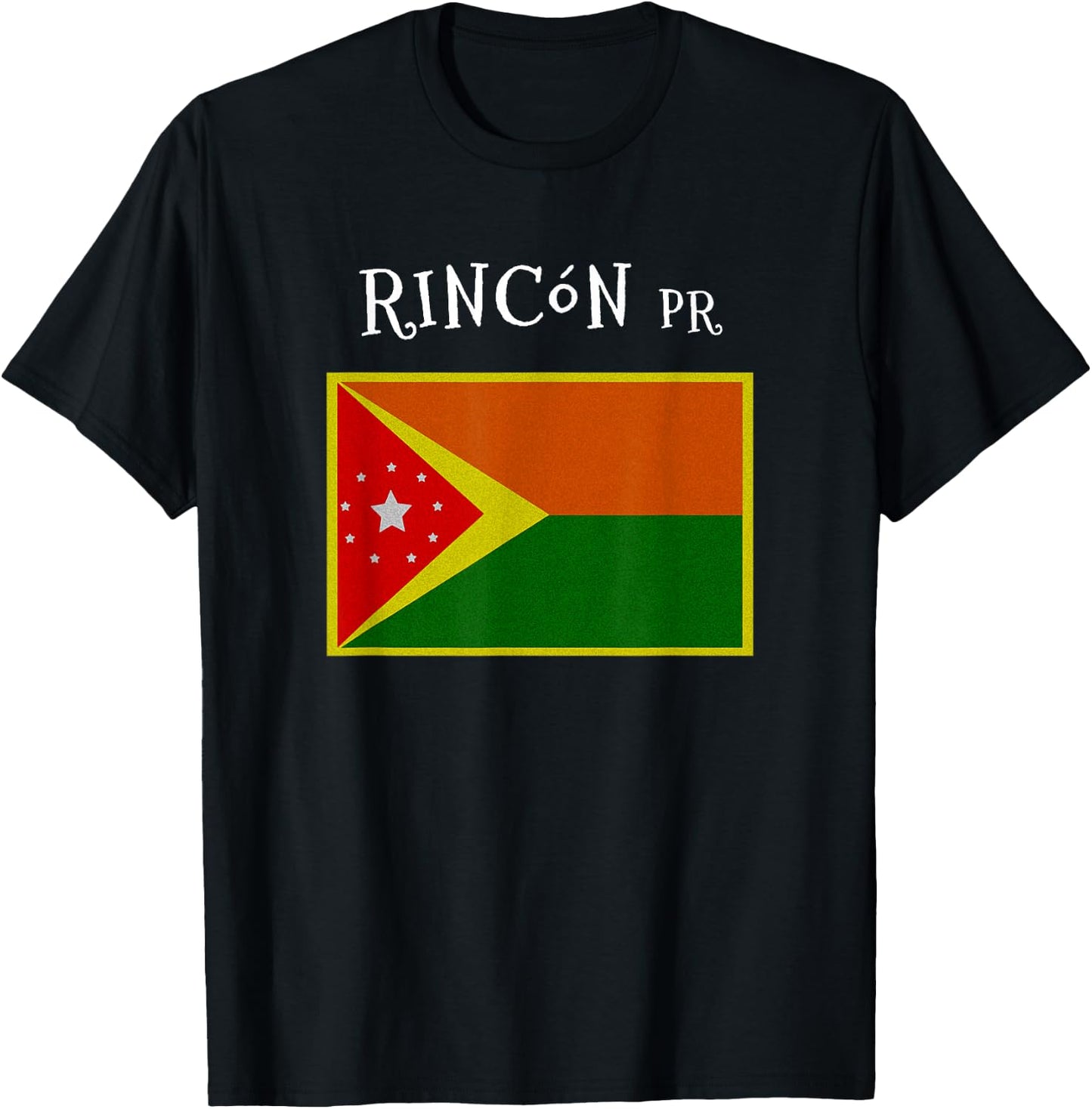 Rincon Puerto Rico Flag T-Shirt - T-Shirt | Black
