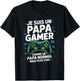 Dad Gamer Dad Cool Gift Humour Father's Day Father Man T-Shirt - T-Shirt | Black