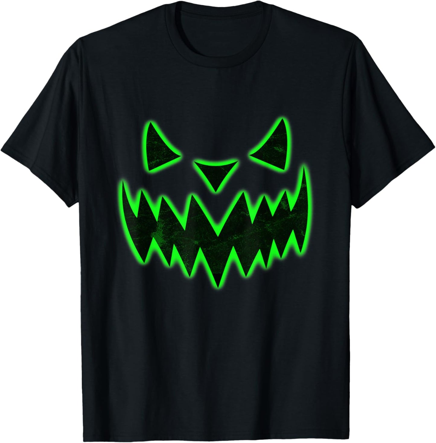 Scary green Pumpkin Halloween Halloween Costume T-Shirt - T-Shirt | Black