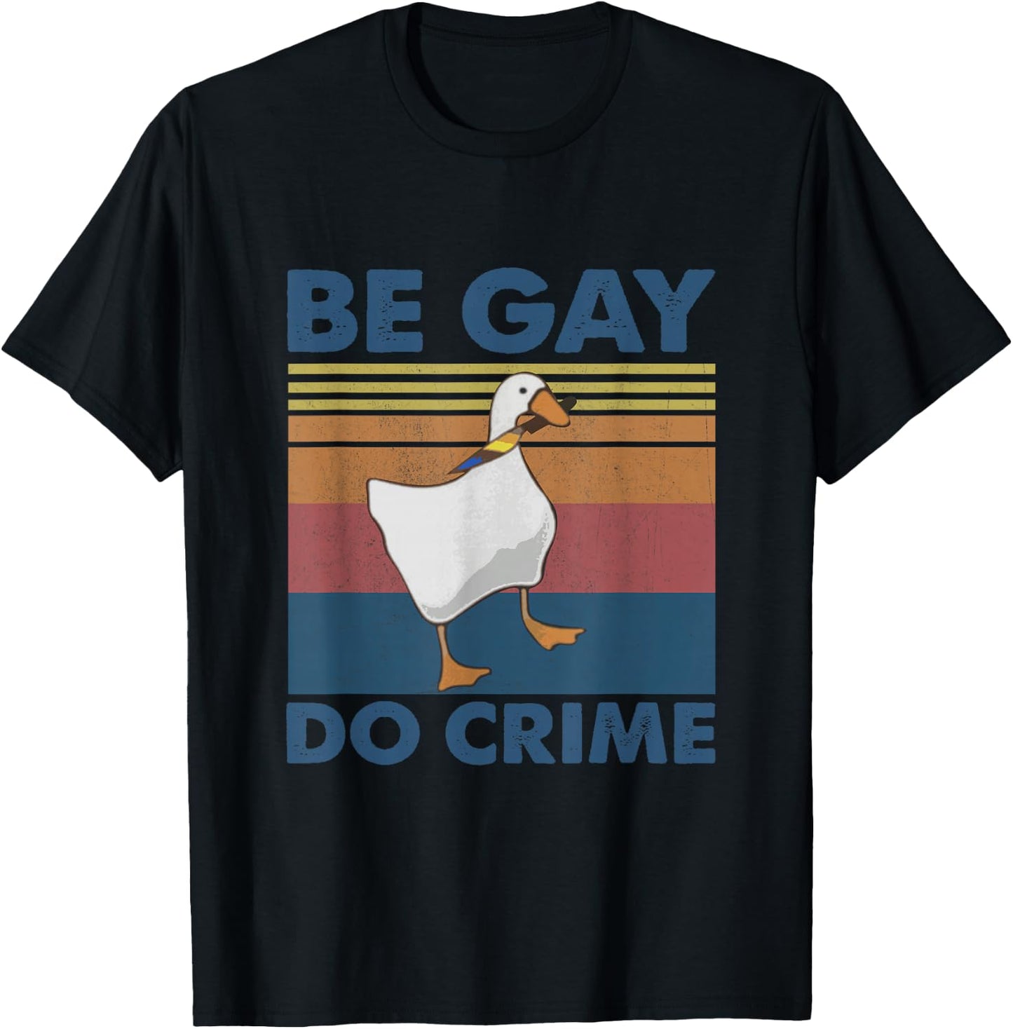Be Gay Do Crime, Queer Pride Lesben LGBT LGBTQ, lustiges Geschenk T-Shirt - T-Shirt | Black