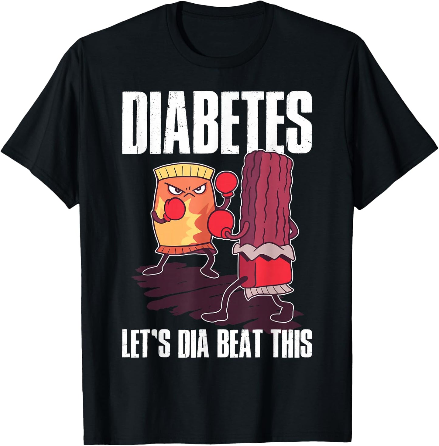 Diabetes Lets Dia Beat This Diabetic T-Shirt - T-Shirt | Black