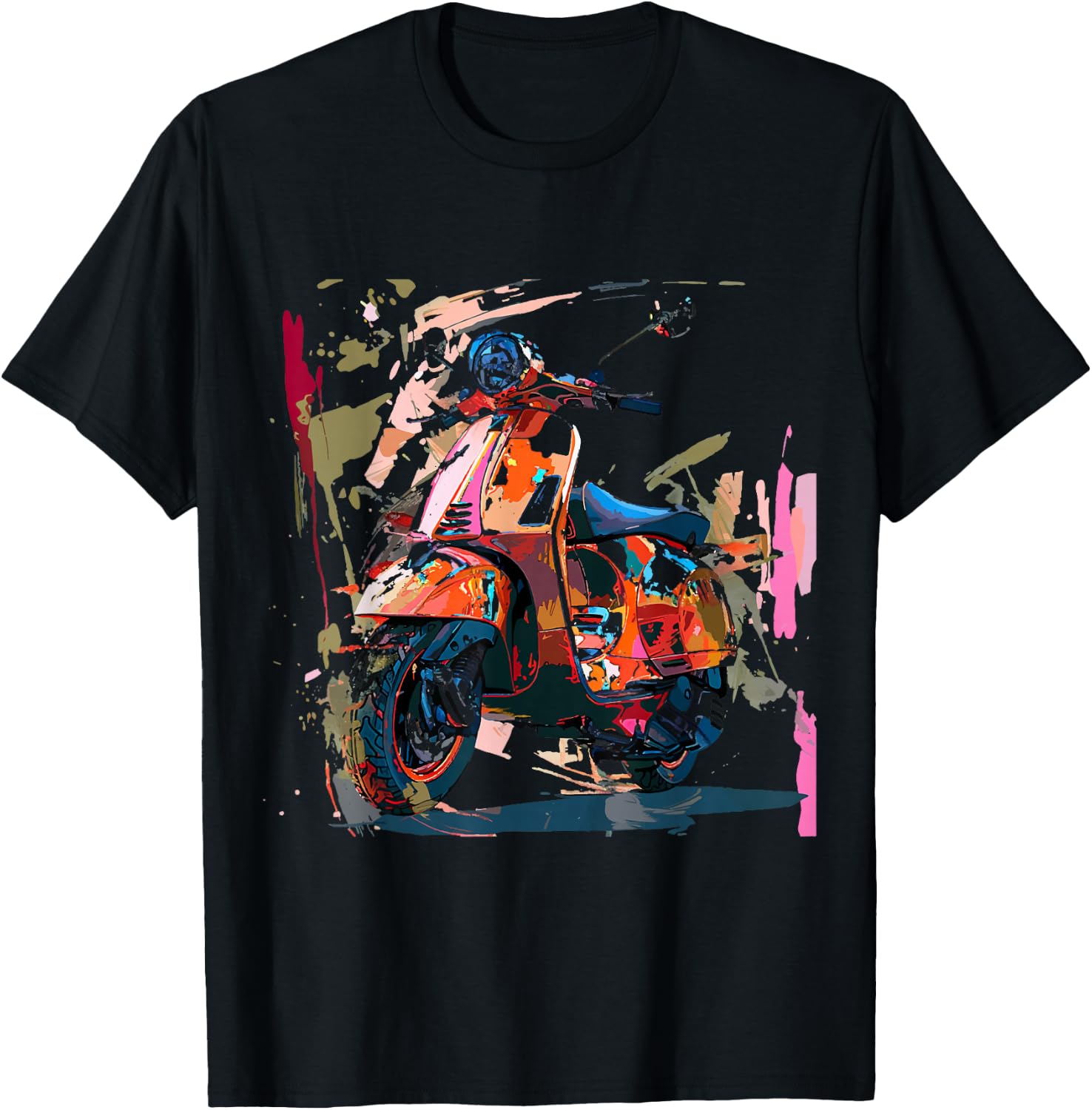 Scooter Moped Scooter Scooter Gift , gray T-Shirt - T-Shirt | Black