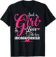 Girl in Love with Her Ironworker Partner Design T-Shirt - T-Shirt | Black