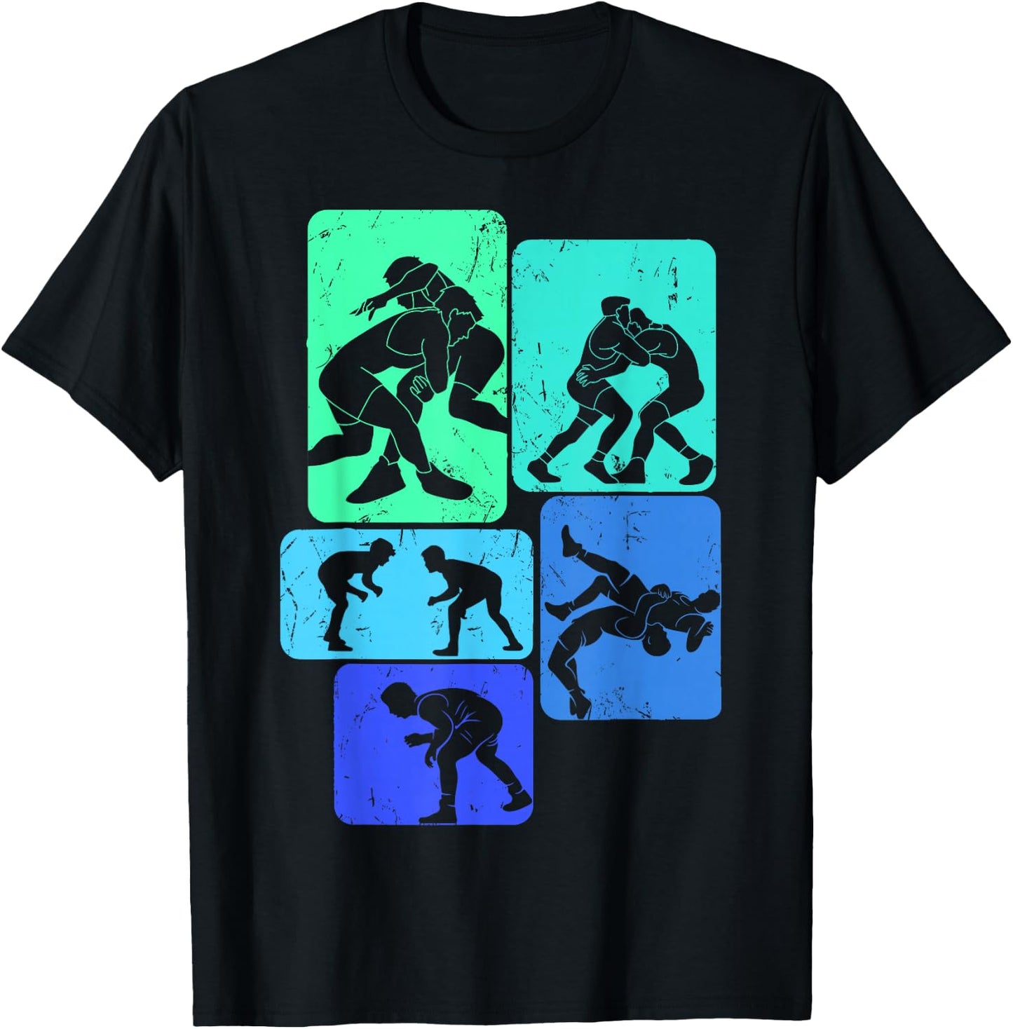Wrestling Wrestling Child Man , Black, S T-Shirt - T-Shirt | Black