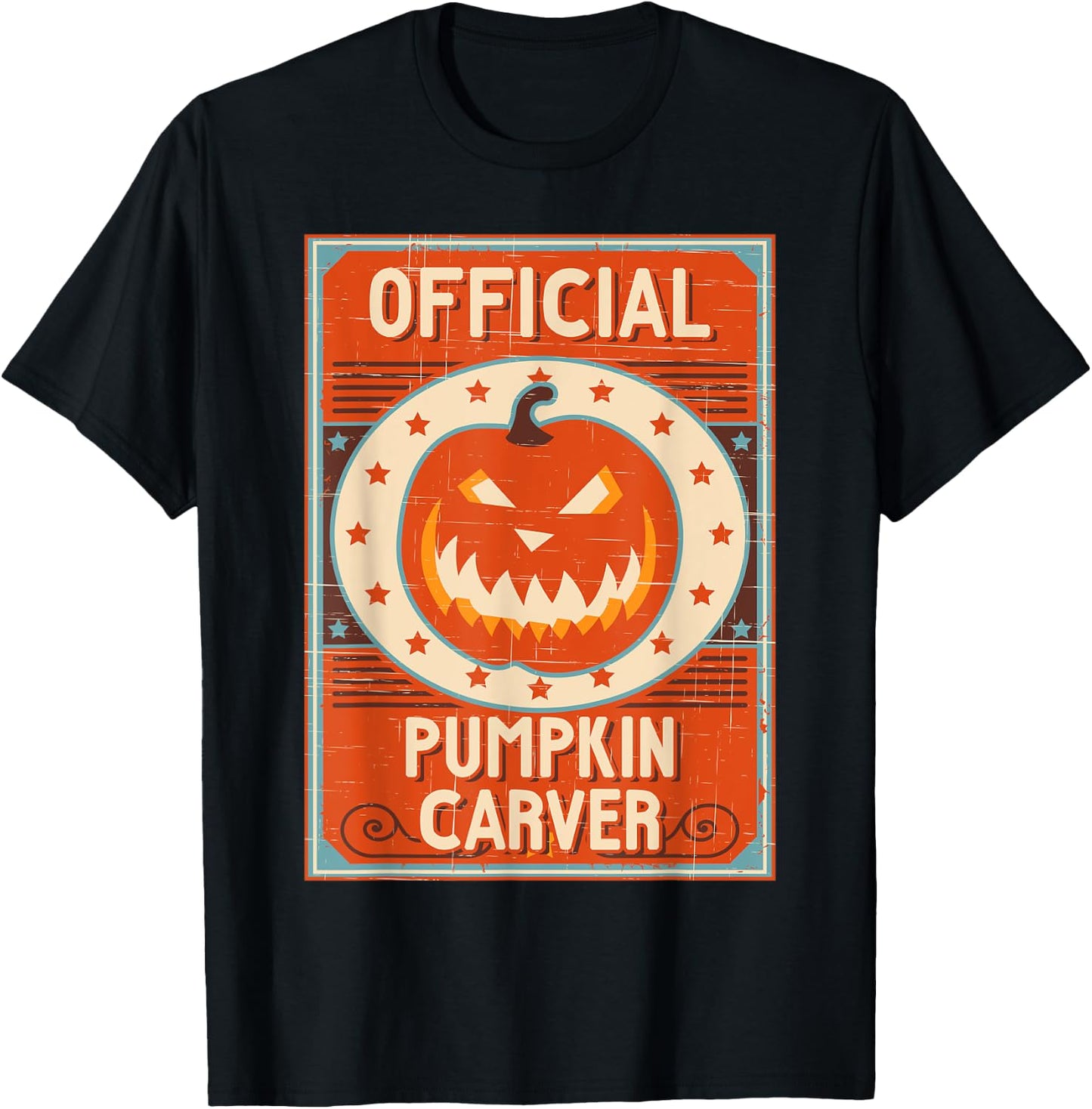 Official Pumpkin Carver Shirt For Halloween T-Shirt - T-Shirt | Black