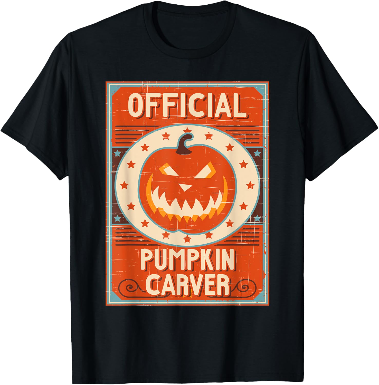 Official Pumpkin Carver Shirt For Halloween T-Shirt - T-Shirt | Black