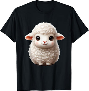 Sheep Farmer | Cute Cuddly Sheep | Funny Sheep Pun T-Shirt - T-Shirt | Black