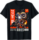 Kawaii Zodiac Sign And Aries Astrological Sign T-Shirt - T-Shirt | Black