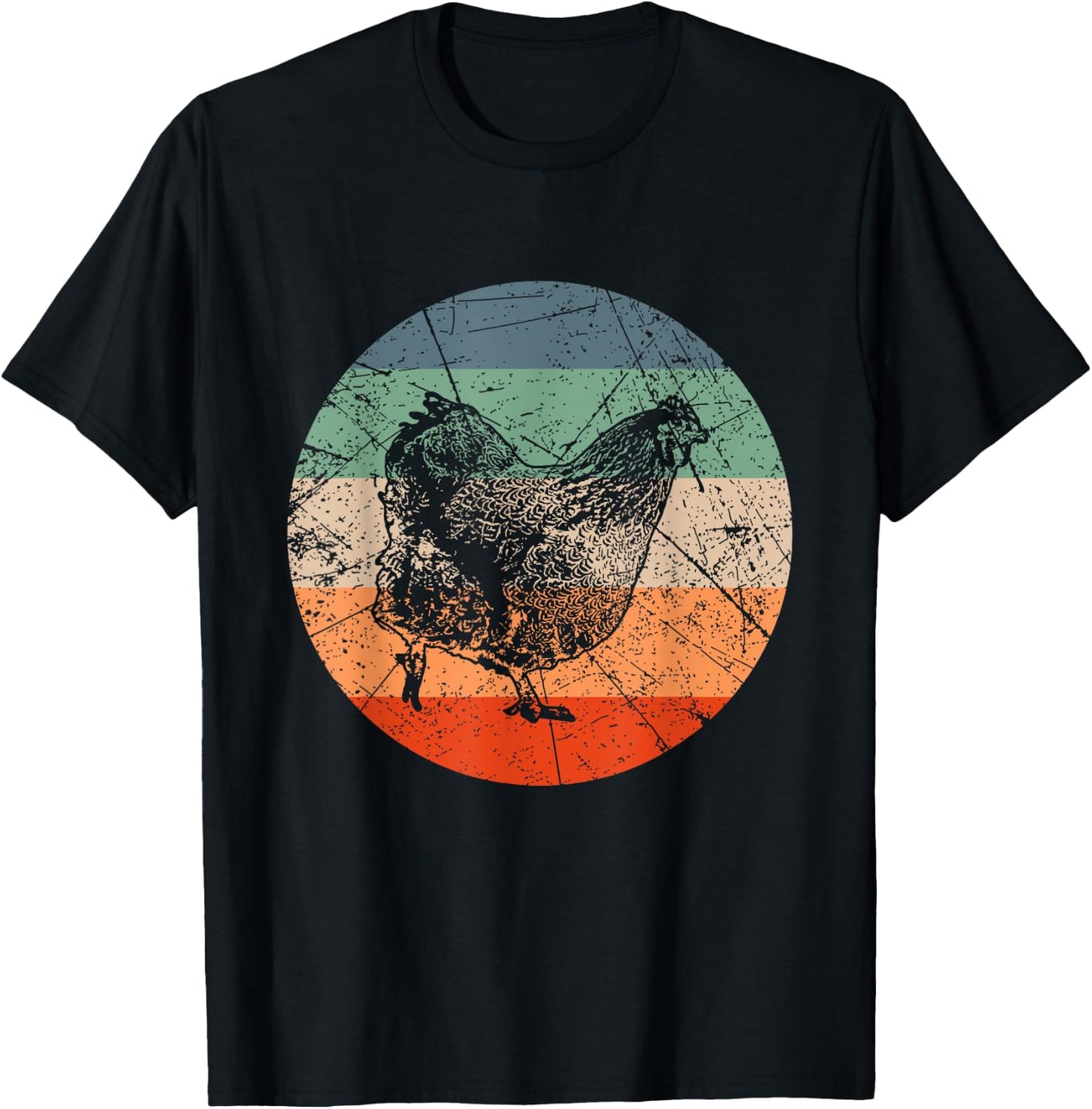 Retro Huhn-Silhouette – Farmer Vintage Orpington T-Shirt - T-Shirt | Black