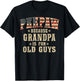 Peepaw Because Grandpa is for Old Guys Vintage USA Flag T-Shirt - T-Shirt | Black