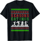 Funny SEASONS EATINGS Zombie Ugly Christmas Sweater T-Shirt - T-Shirt | Black