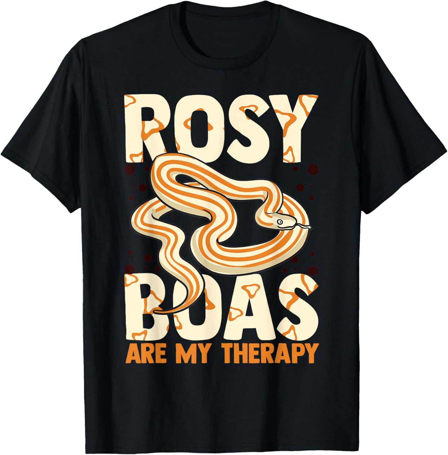Rosy Boa Funny Desert Snake Animals T-Shirt - T-Shirt | Black