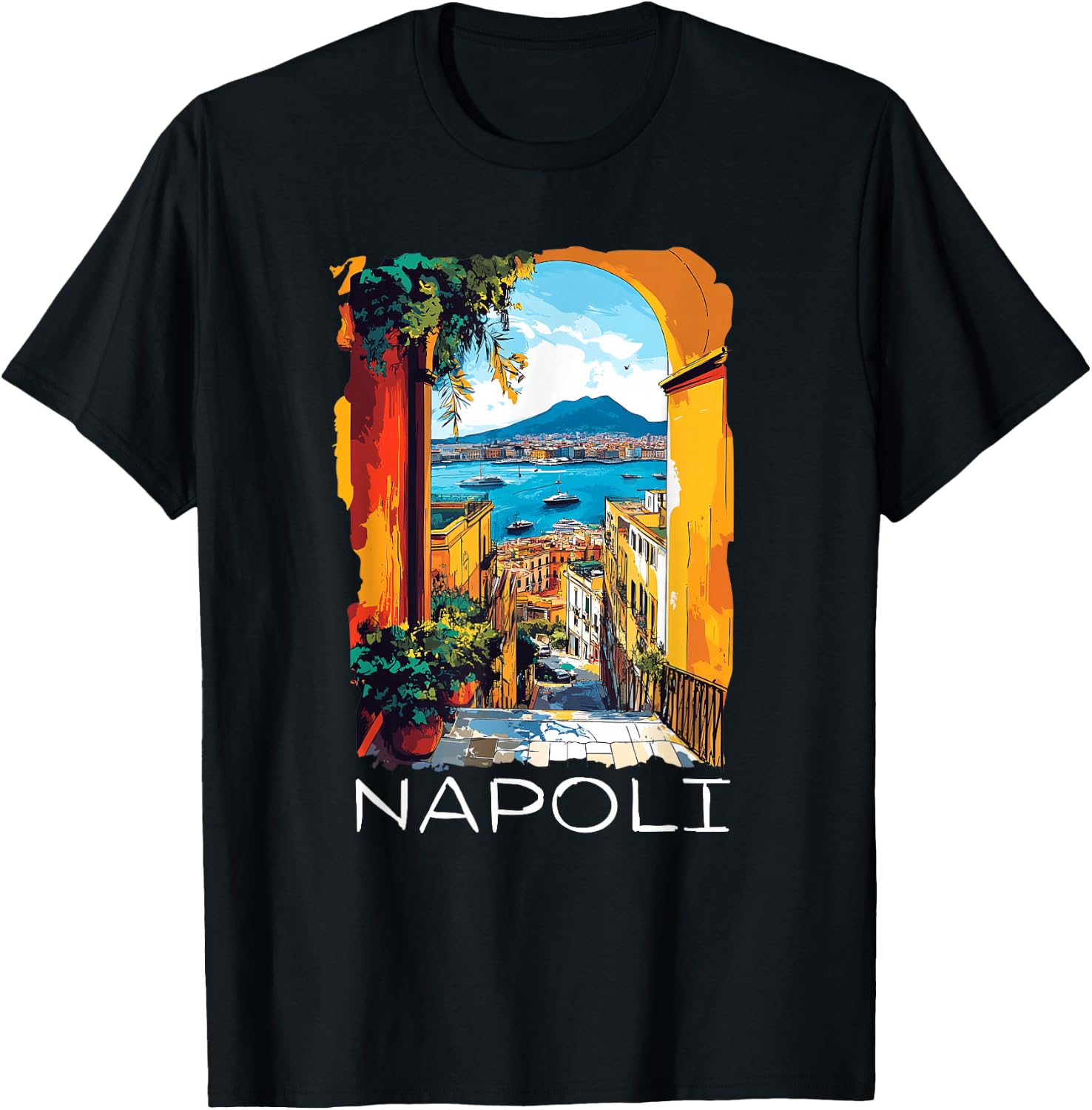 Napoli Italia / Naples Italy / Naples T-Shirt - T-Shirt | Black