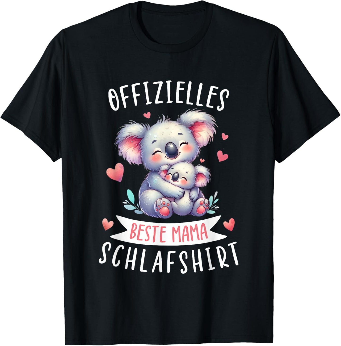 Offizielles Beste Mama Schlafshirt Muttertag Koalabär Mama T-Shirt - T-Shirt | Black