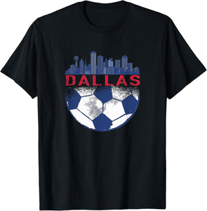 Dallas Texas Fan fc t Shirt T-Shirt - T-Shirt | Black