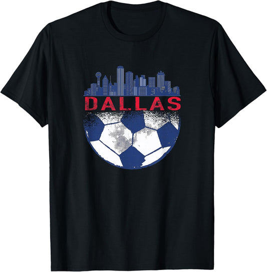 Dallas Texas Fan fc t Shirt T-Shirt - T-Shirt | Black
