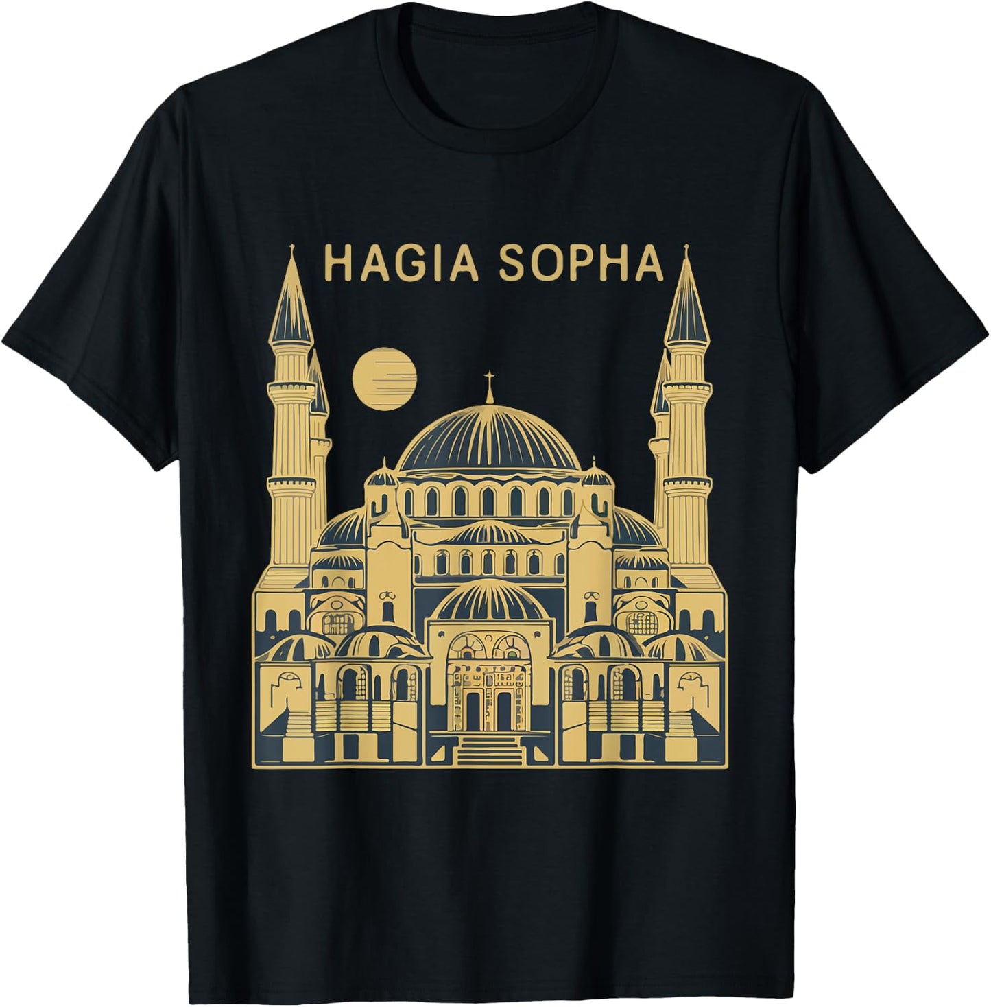 Vintage Hagia Sophia T-Shirt - T-Shirt | Black