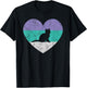 Kitten Gift & Girls Retro Cute T-Shirt - T-Shirt | Black