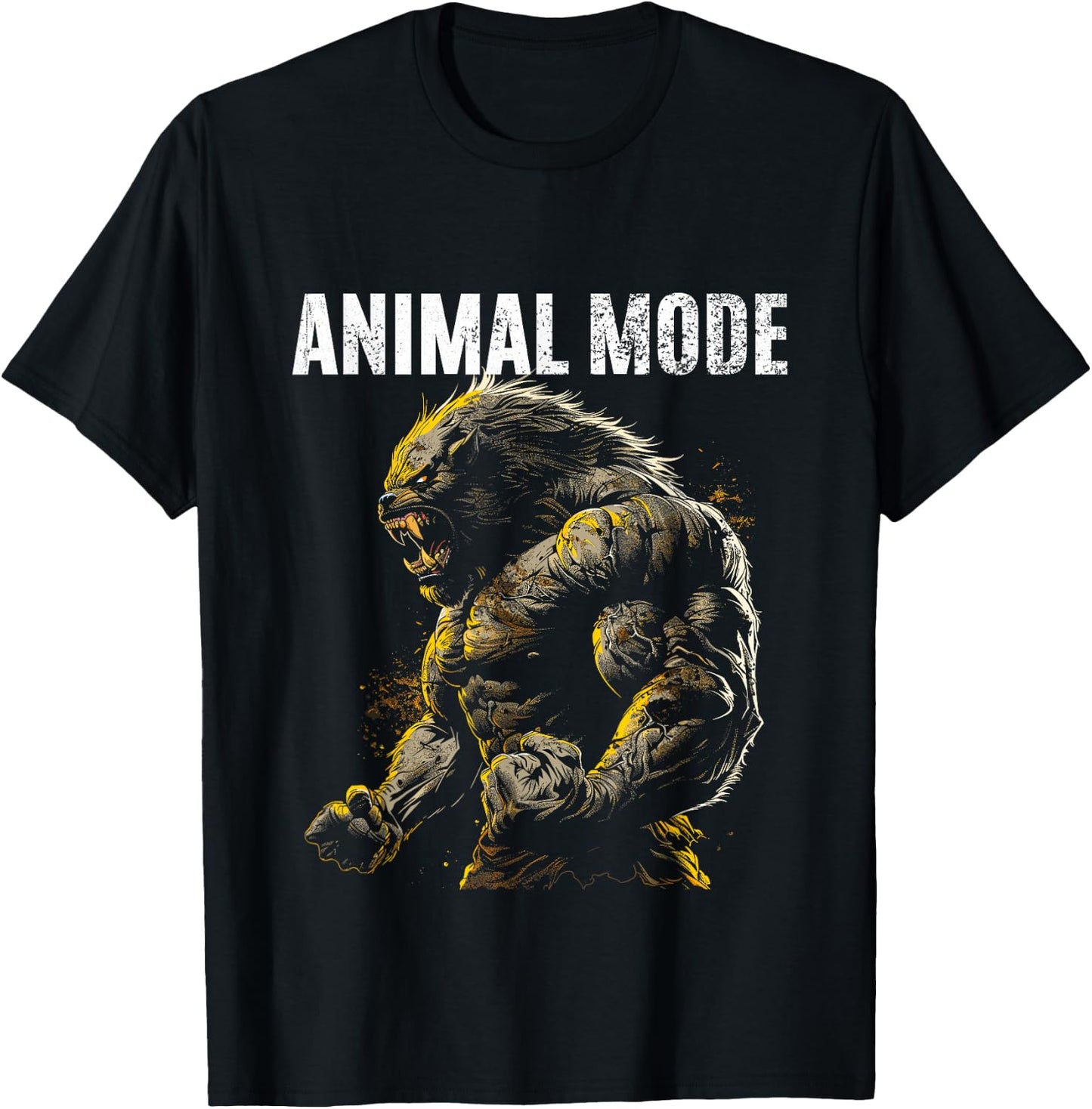 Bodybuilder Slogan Training Monster , black T-Shirt - T-Shirt | Black