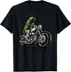 Pickle Motorcycle Biker Cucumber Vegetables T-Shirt - T-Shirt | Black
